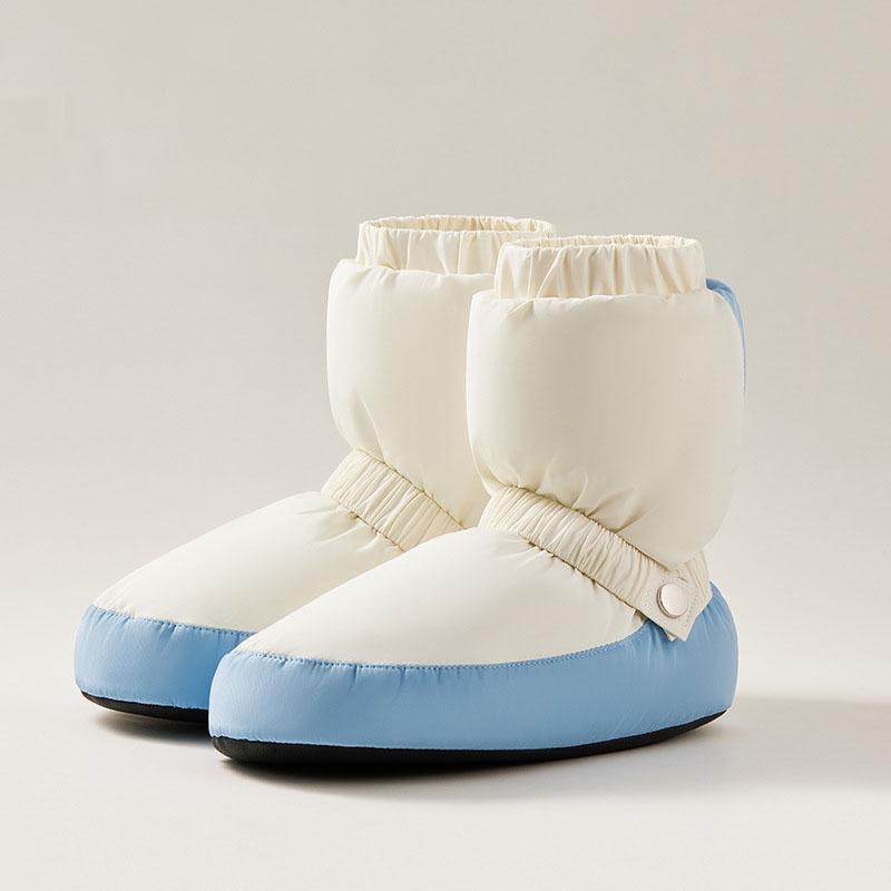 Балетки Ботинки для разминки Национальные танцевальные туфли Зимние танцевальные ботинки Теплые нескользящие ботинки Обувь