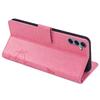 For Samsung Galaxy S24+ Case Butterfly Imprinted Leather Wallet Phone Cover with Wrist Strap