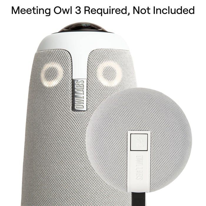 Microphone d'Expansion - OWL LABS - EXM100-1000 - Portée audio 2,5 m - Compatible Meeting Owl 3 - Couleur Gris