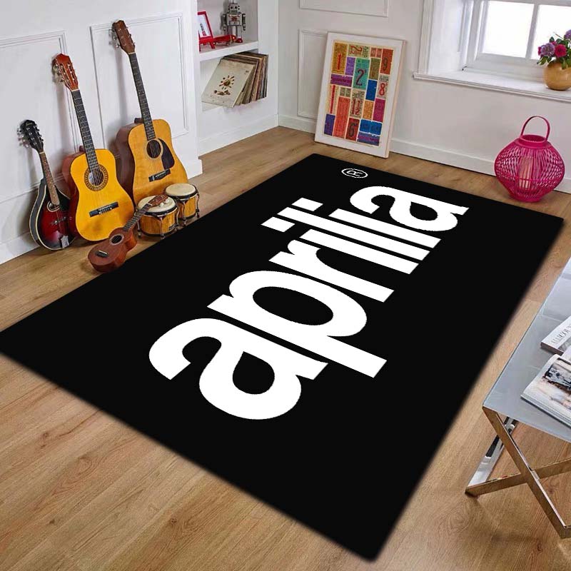 2026 A-Aprilia Racing Car Logo Motorcycle Carpet Rug for Bedroom Living Room Home Sofa Decoration,kids Play Decor Floor Mat Gift