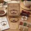 Jewelry Making Supplies DIY Christmas Beaded Bracelet Kit, Holiday Handmade Craft Supplies, Xmas Bead Crafting Kit for Adults, Kids, Family