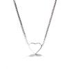 925 Sterling Silver Small Heart Shape Pendant Choker Necklace For Girl Women Statement Wedding Jewelry Dz740