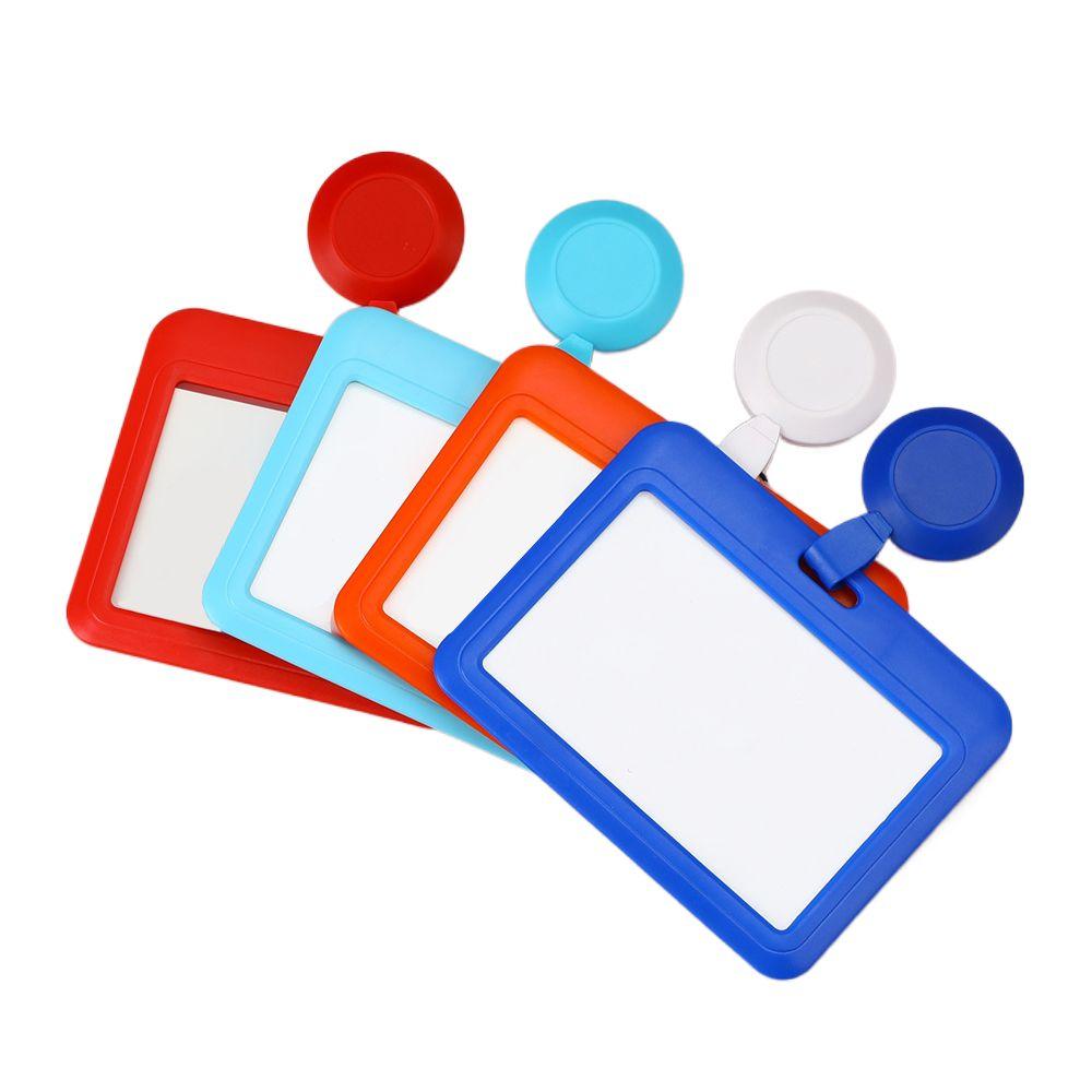 Staff Work Retractable Card Cover Badge Reel Name Badges Holder ID Card Holder Credit Card