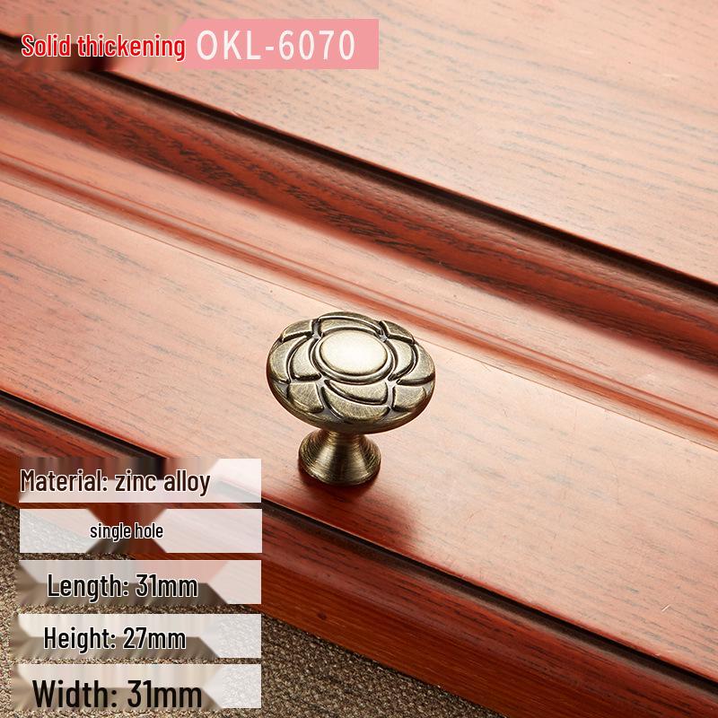 Классические европейские антикварные медные ручки для кухонных шкафов и гардеробов в зеленом и красном цвете