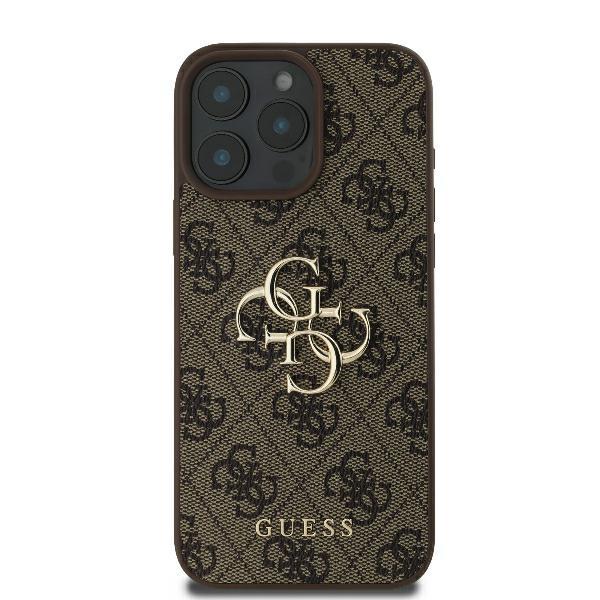 Etui Do Iphone 16 Pro Max Guess Big Logo Hardcase Brązowy