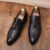 Fashion Men Leather Loafers Shoes Outdoor Handsome Comfortable Brand Breathable Men Pointed Top Tassel Casual Shoes Size 38-46 4