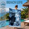 Dragons In The Snow Beach Towel, Super Soft Microfiber, Perfect Gift for Her/Him, Birthday, for Pool, Beach, Travel, Decor Beach Party