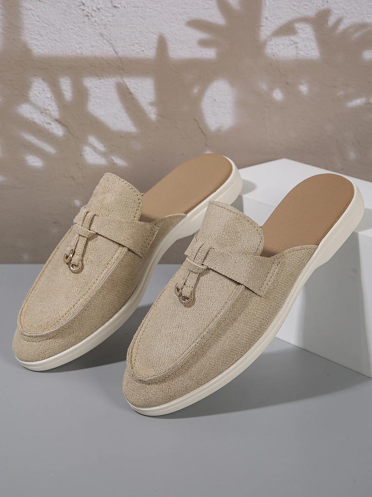 New Loafer Shoes Women Soft Leather Retro Step On Thick Sole Flat Bottom Comfortable Single Designer Shoes Mary Jane Shoes