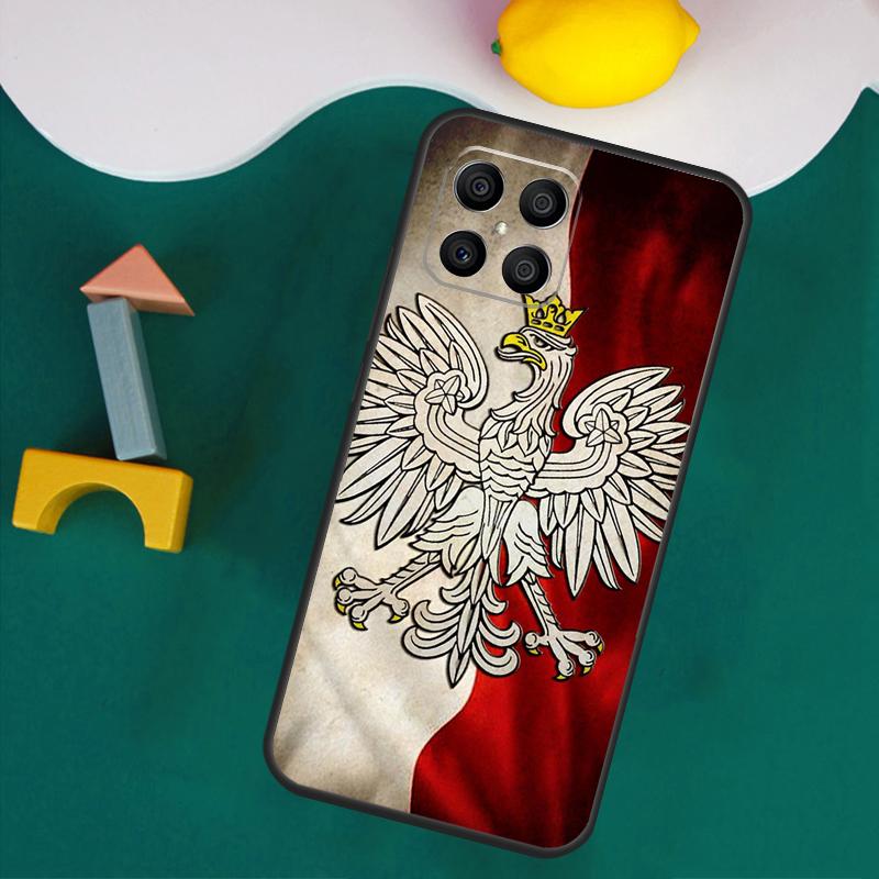 Чехол с флагом Польши для Honor Magic 7 5 6 Lite Honor 200 Pro 50 70 90 Lite X9a X8a X8 X9 X8b X9c X9b Крышка