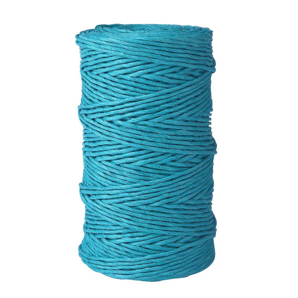 100 ярдов натуральная бумажная соломенная пряжа для ручной вязки крючком соломенная бумажная пряжа DIY летняя шляпа от солнца пляжная сумка ремесло ручной работы