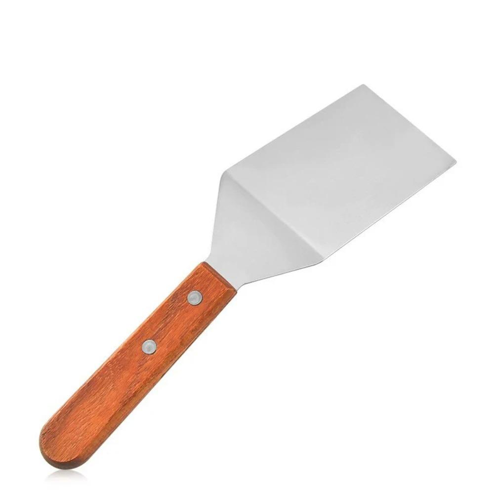 Stainless Steel Pizza Shovel with Hole Frying Pan Spatula Kitchen Accessories Grill Scraper Beef