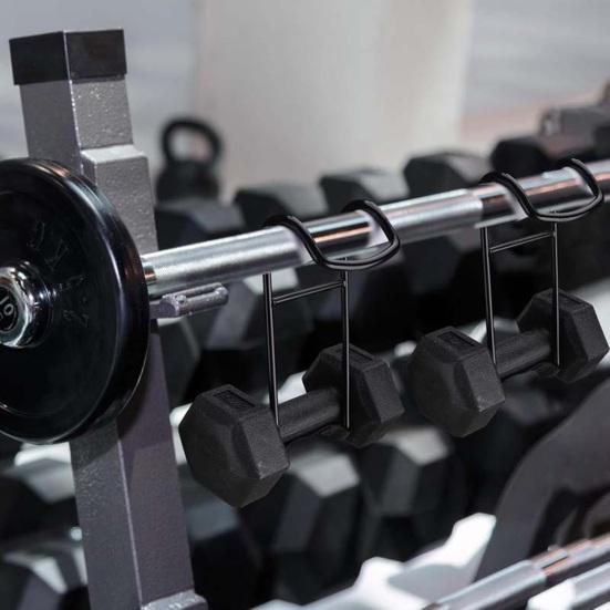 Крючок для фиксации гантелей, грудь, плечи, жим лежа, подвешивание гантелей к штангам, металлический безопасный крючок