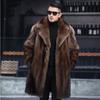 Autumn and Winter New Men's Thickened Long Imitation Fur Casual Coat