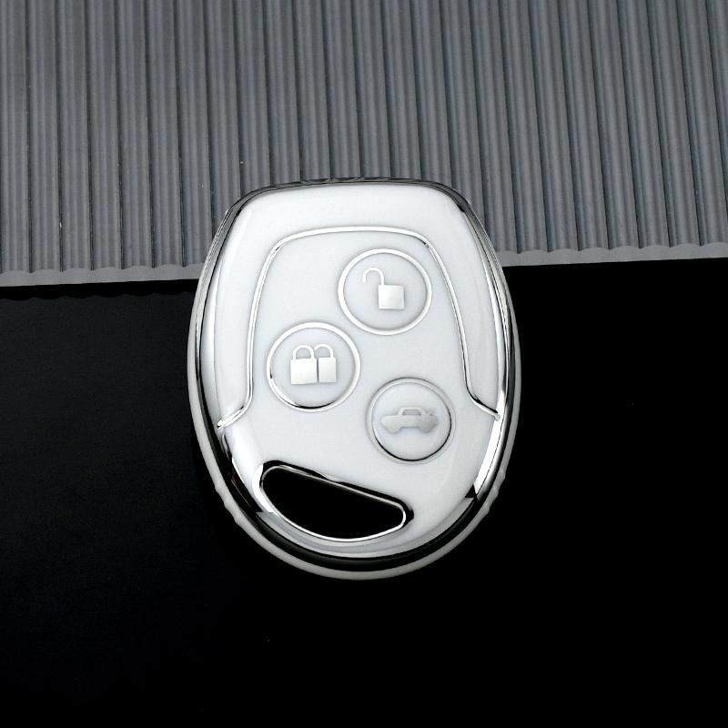 Чехол для дистанционного ключа с 3 кнопками, чехол-держатель для брелока, протектор для Ford Focus Mondeo Festiva Fusion Suit Fiesta KA