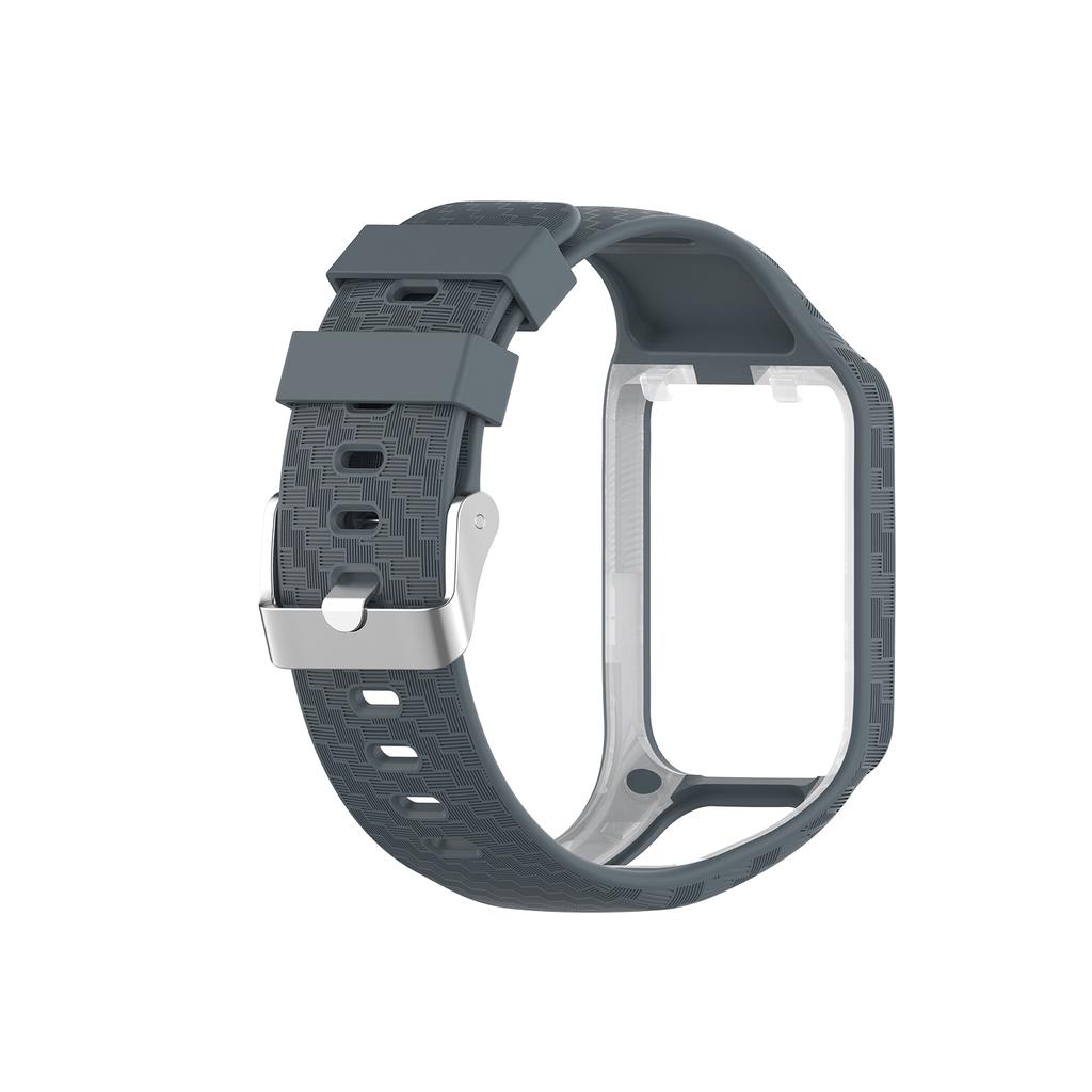 Replacement Silicone Watch Band Strap Wristband for TomTom Runner 2/3 Spark/3 Sport GPS Watch