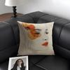 Flowers And Women Cushion Cover Natural Linen Organic Fabric DoubleSided Printing Sofa Home Decor Gift Pillow Case