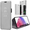 Protective Case - BOOLING - for Samsung Galaxy A53 5G - Silver - Mirror Plating - Built-in Stand