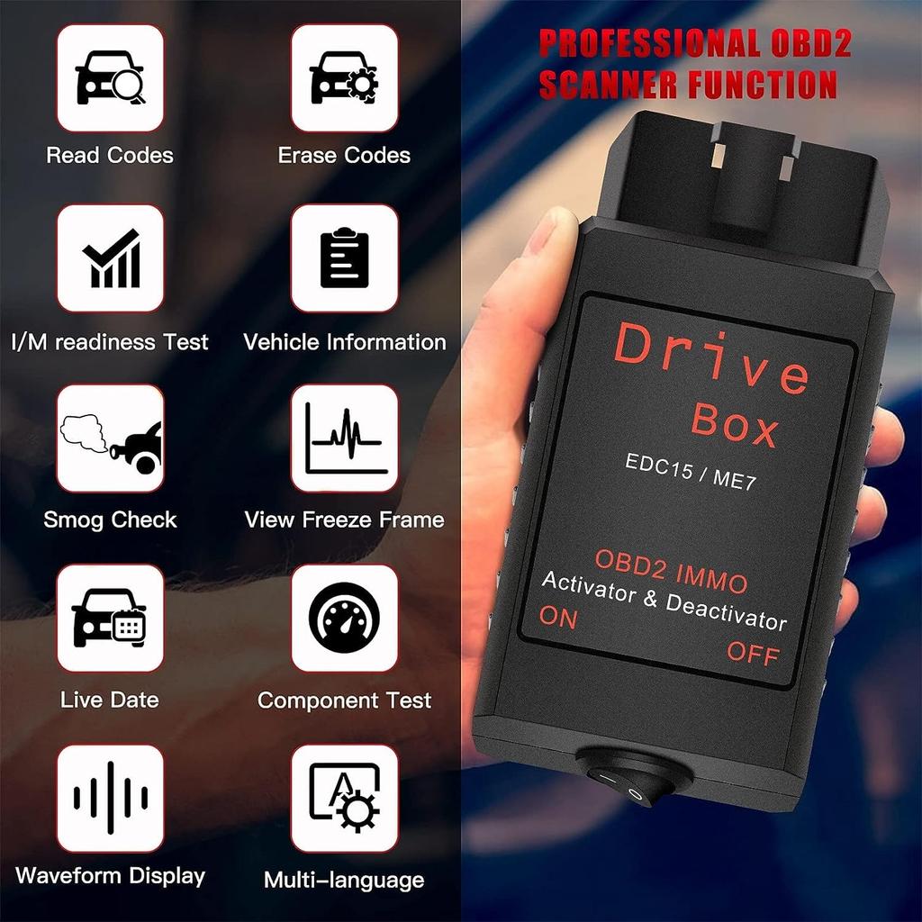 Drive Box EDC15/ME7 OBD2 Активатор деактиватора IMMO OBD2 Drive Box Активатор деактиватора IMMO