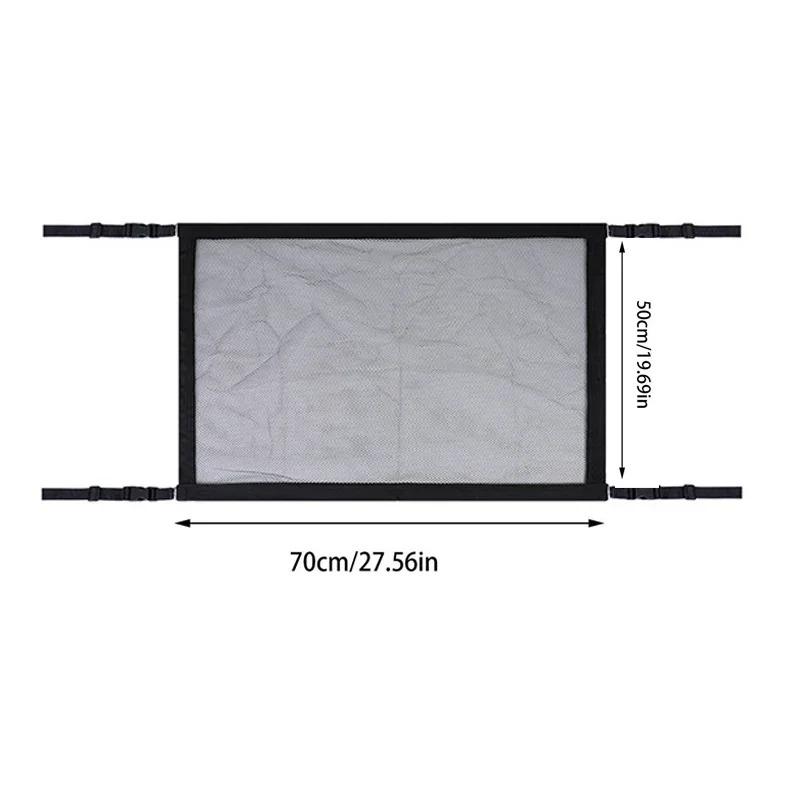 Универсальная сетка-карман для груза на потолок автомобиля, сетка для внедорожника, сумка-органайзер для хранения и наведения порядка, предотвращающая провисание, багажная сетка для фургона, кемпинга, кабины