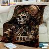 Horror Skull Girl Dead Gothic Undead Female Blanket,Soft Throw Blanket for Home Bedroom Bed Sofa Picnic Travel Cover Blanket Kid