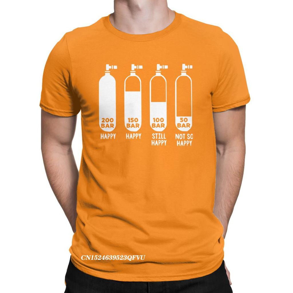 Мужская футболка Diving Divers 200 Bar Crazy Cotton Tees Harajuku Scuba Tshirt Round Gate Clothing Original