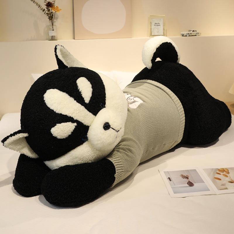 Large Soft Sweater Party Dog Husky Big Doll Plush Toy Big Dog Doll Girl Rag Doll