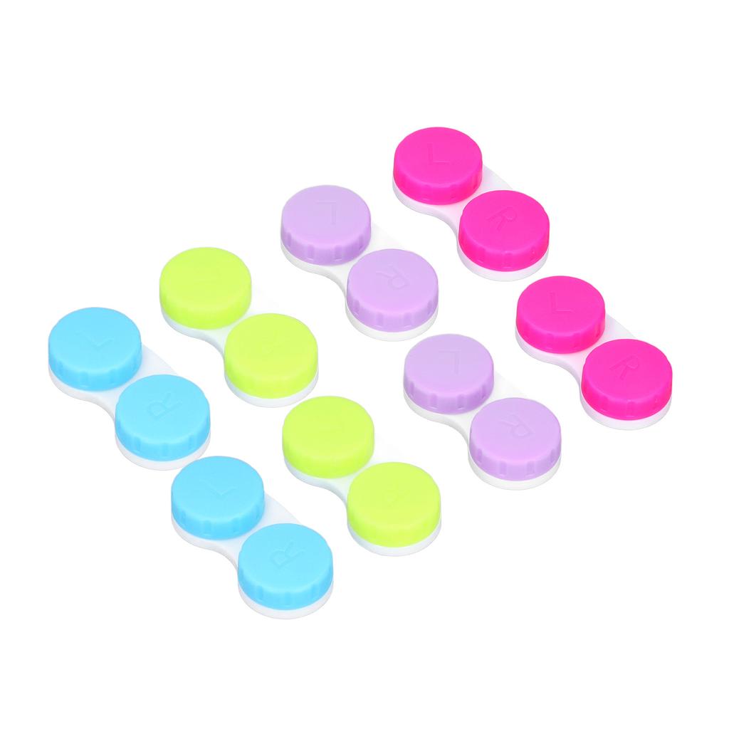 16pcs Contact Lens Case Colorful Contact Lens Soak Storage Container for Outdoor Activities Travel