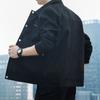 Mens Casual Loose Turn Down Collar Long Sleeve Fashion Jacket