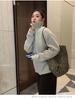 Women's Plus Size Elegant Double Zipper Stand Collar Sweater - Casual Winter Fashion Korean Style Outerwear
