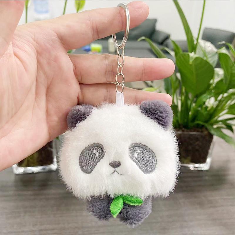 Cartoon Plush Cute Panda Doll Keychain Soft Stuffed Toy Perfect For Gift Kids