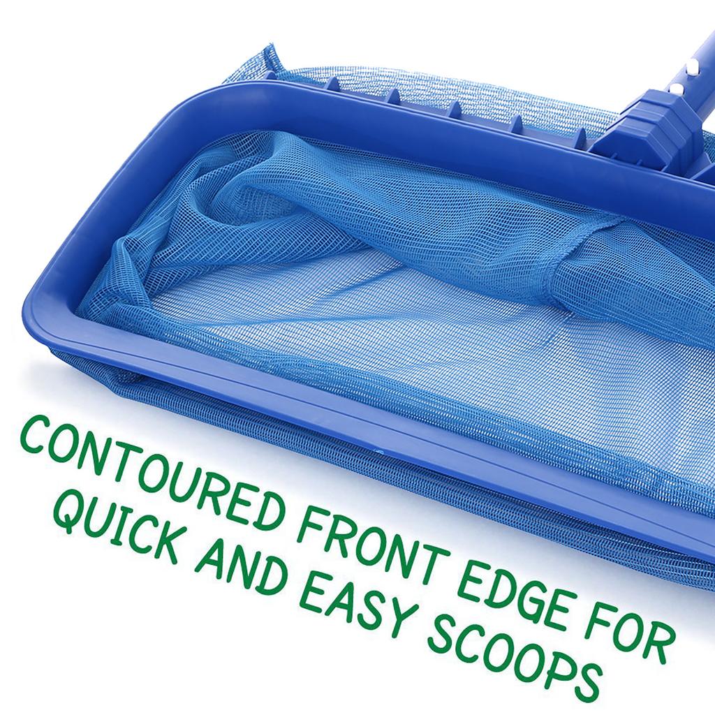 Сверхмощный грабли для листьев, сетчатая рама, сетка для очистки скиммера, инструмент для спа-бассейна, новый