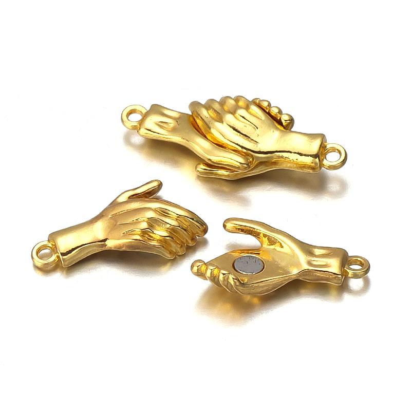 4 шт. 32x12,5 мм рукопожатие сильная магнитная застежка в форме ладони магнитная застежка пара кулон ожерелье для изготовления ювелирных изделий DIY Шарм разъем