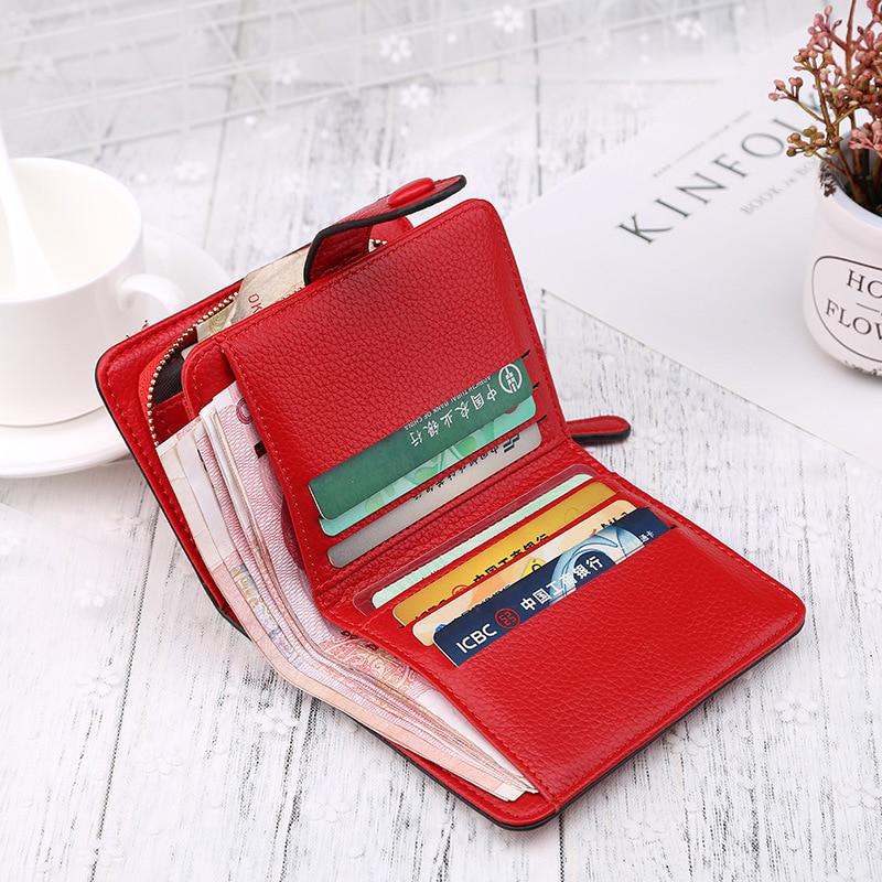 Женские кошельки Cartera, маленький кошелек, кошелек для монет, короткий кошелек на молнии, модный женский кожаный мешок для денег