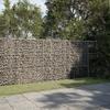 VidaXL Gabion Basket with Lid 300x50x150 Cm Galvanized Iron, Gabion Wall, Gabion Retaining Wall, Fence In 3295156
