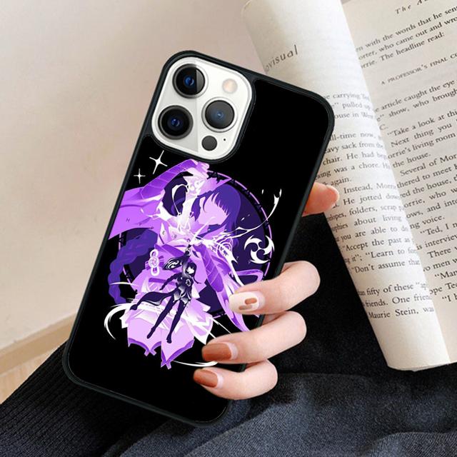 Raiden Shogun Genshin Impact Phone Case Cover For iPhone 17 Air 16 15 14 plus 12 13 pro max coque Shell Fundas