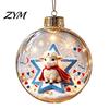 Indoor Outdoor Xmas Decor Glowing Christmas Story Ornament, Light?Up Mini Holiday Scene Hanging Ball with Warm Seasonal Home Accents LED Light,