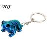 Брелоки для ключей с животными, 3D-печатный шарнирный брелок-лягушка, подвеска, аксессуар для рюкзака, брелок для маленькой сумки с кольцом, подарок для любителей лягушек, аксессуары