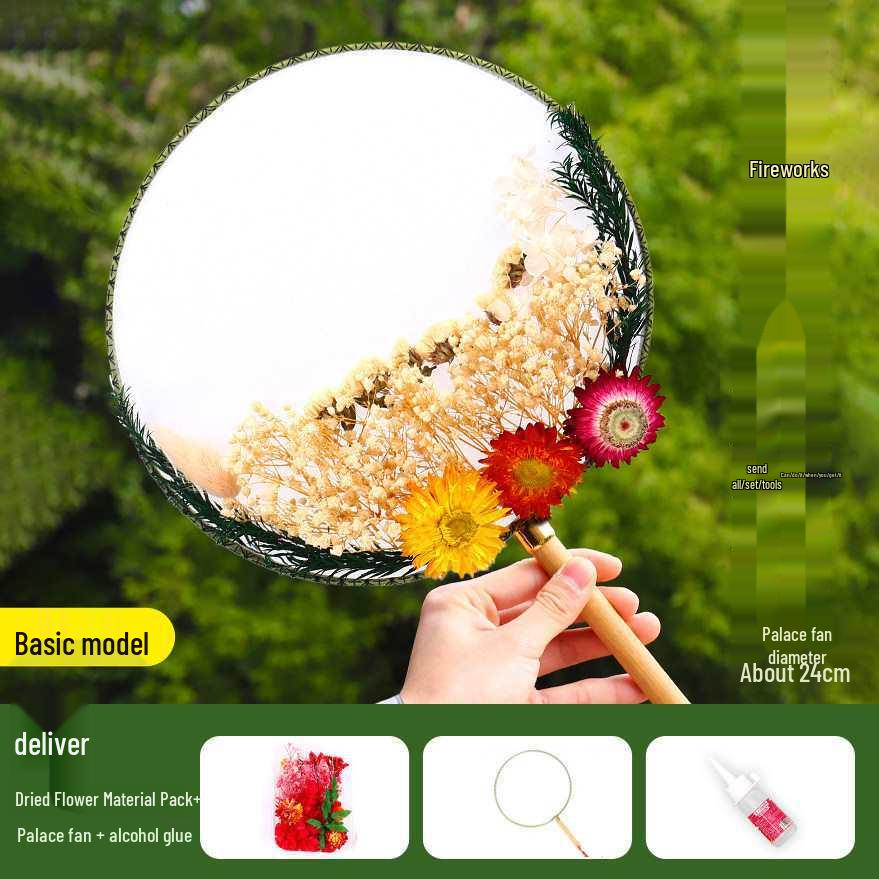 Dried Flower Fan DIY Kit for International Women's Day - Team Building & Handmade Gift