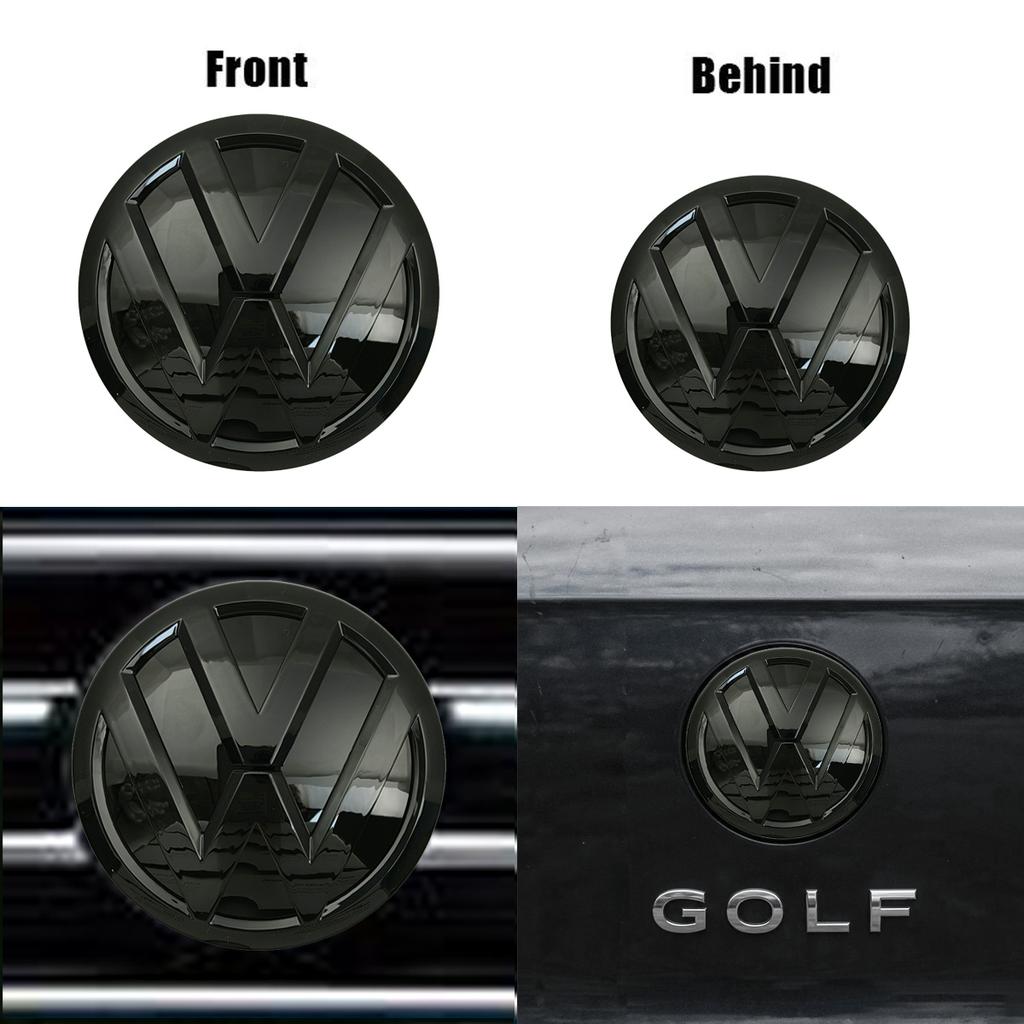 2026 Hot for Volkswagen VW Badge Golf Mk5/Golf Mk6/Golf Mk7/Golf Mk7.5/Golf Mk8 2Pakc front and back