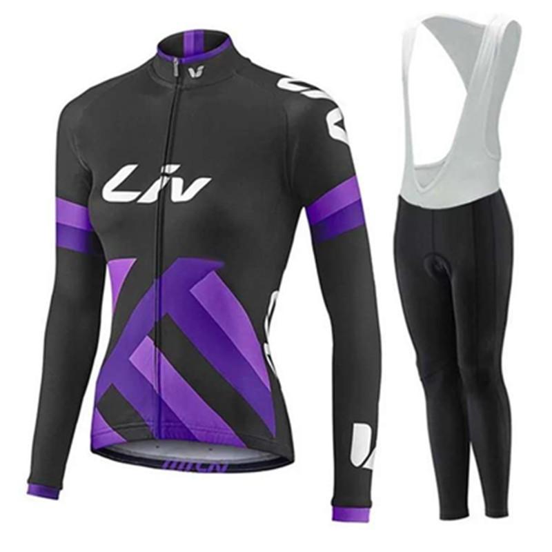 Cycling Jersey Set Mens Long Sleeve Breathable Bike Shirt Pants Road Mountain Biking