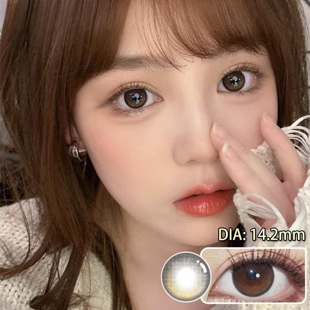 Large Diameter Contact Lenses MillCreek Myopia Prescription Eye Tinted Lens Makeup 2 Pieces / 1 Pair