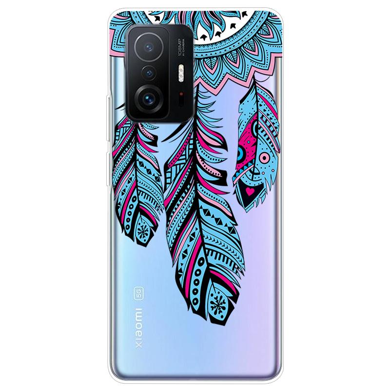 Чехол для Xiaomi 11T Pro, ТПУ Силикон, Мягкий, Мультяшный, Прозрачный Чехол для телефона Xiaomi Mi 11T 11TPro 11 T Pro, Прозрачный Coque