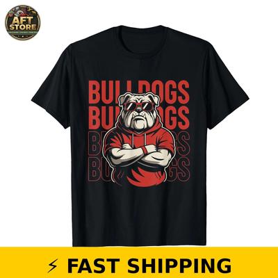 Retro Bulldogs T-Shirt for Men, Women, Boys, Girls