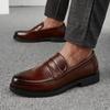 British Style Men High Quality Leather Loafers Men Casual Shoes Comfort Slip On Office Work Business Dating Loafers Formal Shoes