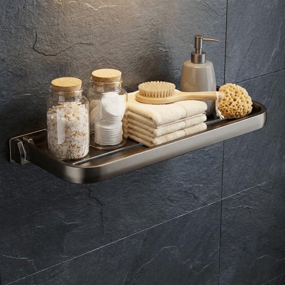 Thickened Bathroom Folding Rack Space Saving Shower Rack Storage Shelf Shower Room