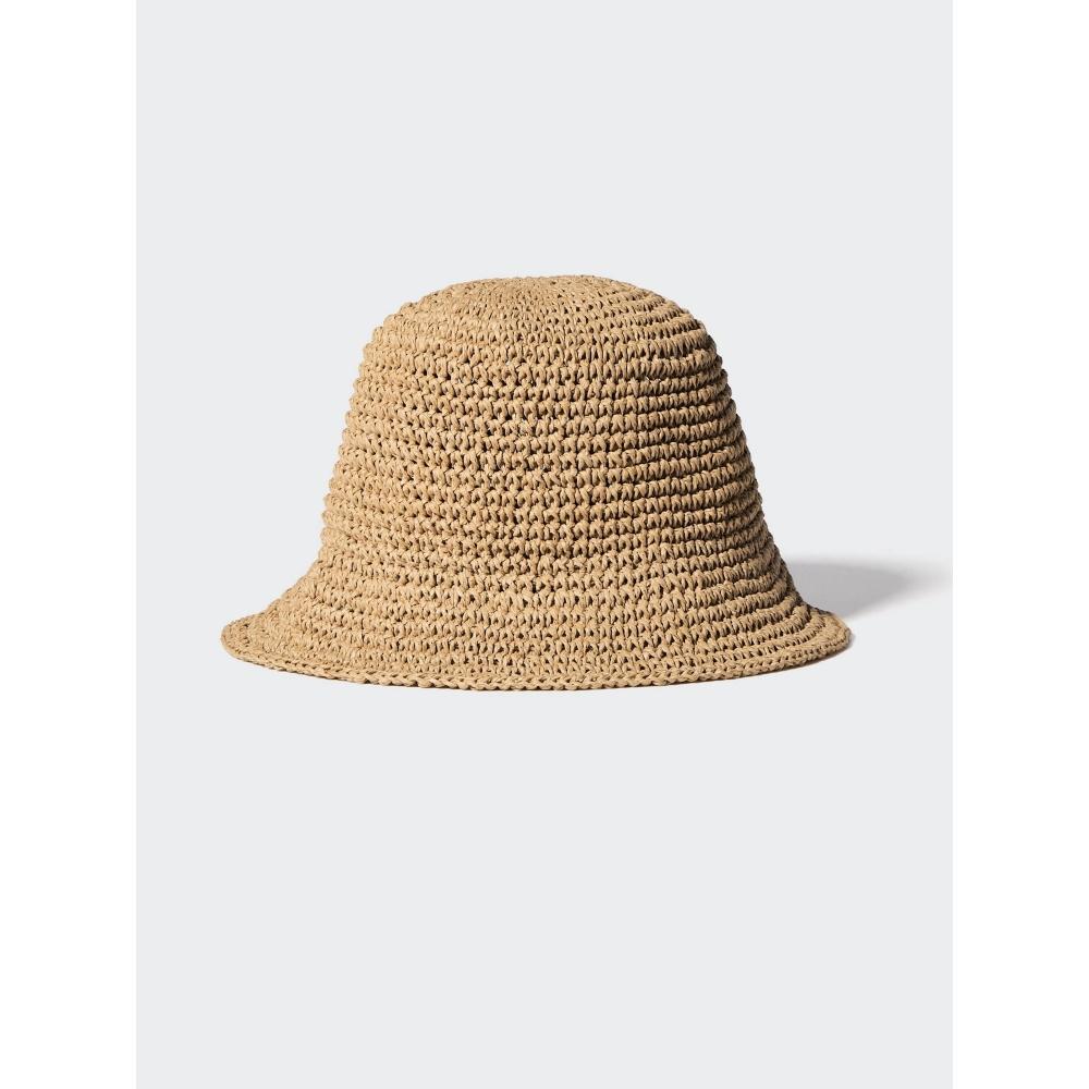 Uniqlo Японская регулируемая вязаная крючком шапка