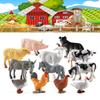 Educational Farm Animal Toy Set For Kids, 12 Miniature Figures Included
