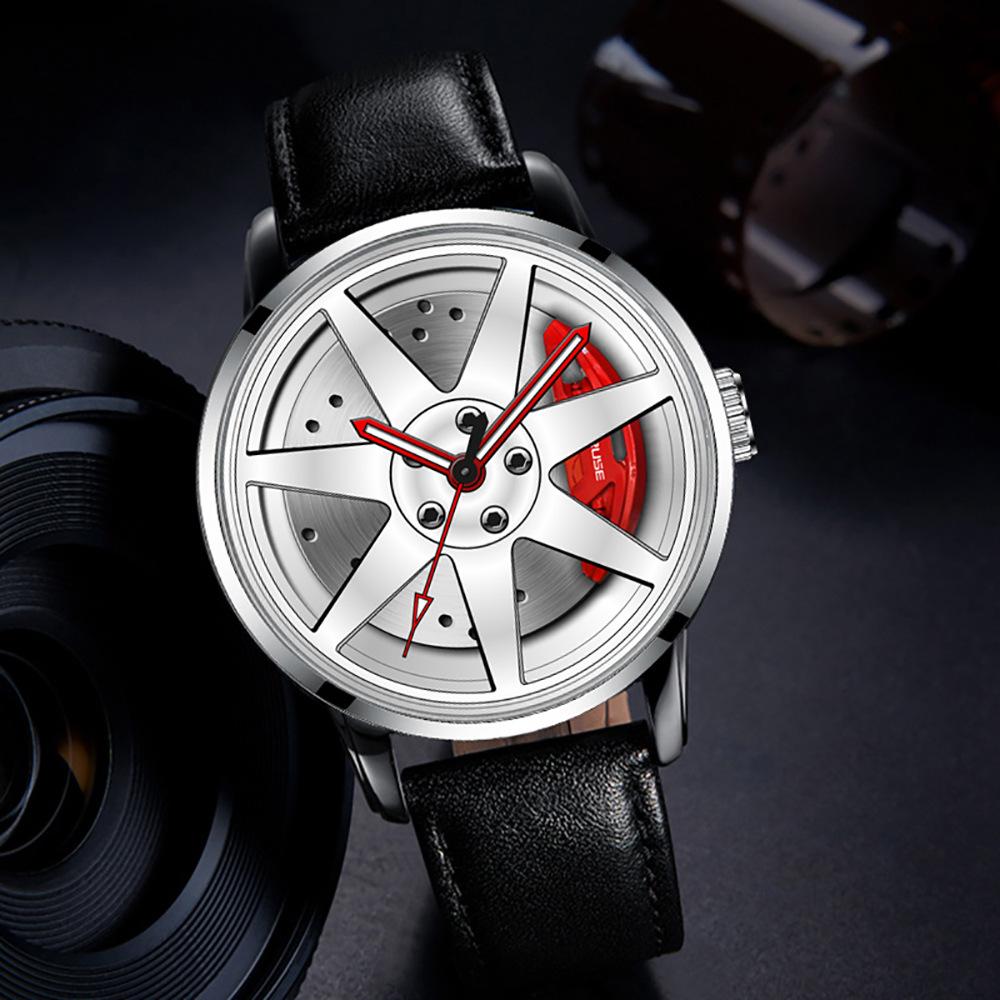 Hollow Watch Повседневные мужские часы Деловые часы Спортивные часы Кварцевые часы Кожаные часы