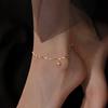 Elegant Charming Bohemian Golden Beaded Ankle Chain for Women, Perfect for Women Summer Vacation Jewelry Fashion Foot Chain