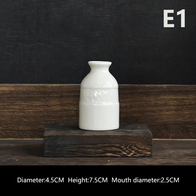 Мини-керамическая ваза для цветов, вазы для гидропоники в стиле скандинавского стиля, креативный декор комнаты, цветочные горшки для бутылок, настольные украшения, красочная ваза